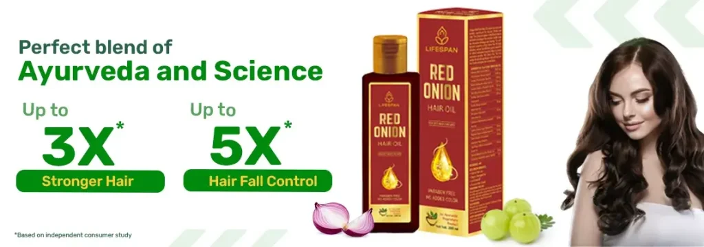 Lifespan Red Onion Hair Oil Banner